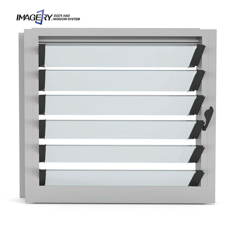 Exterior decorative one way vision horizontal  aluminum roller glass window shutters for kitchen cabinet