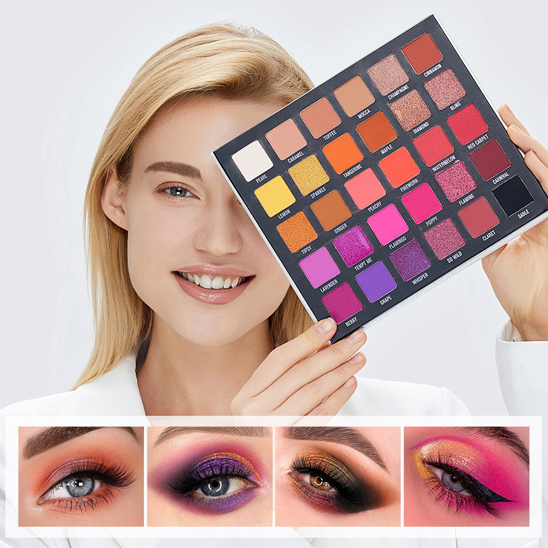 IMAGIC Cosmetics Galaxy Shine 30 Color Shimmer Glitter Eyes Pallet Beauty Makeup Matte Eyeshadow Palette