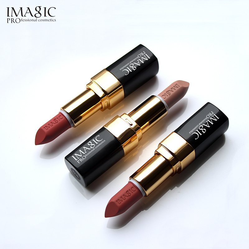 IMAGIC brand 12color lip stick set makeup luxury long lasting waterproof matte red nude lipstick