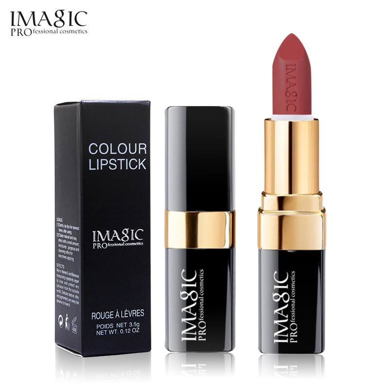 IMAGIC brand 12color lip stick set makeup luxury long lasting waterproof matte red nude lipstick