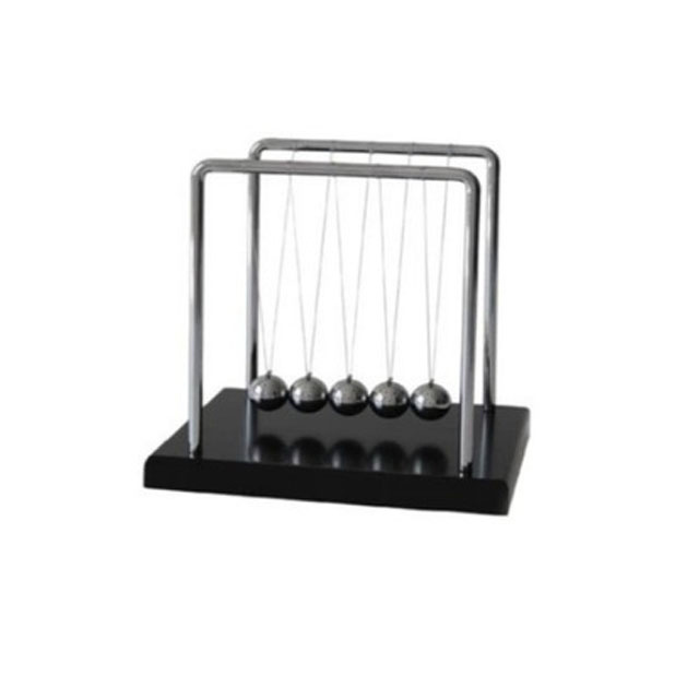 Dailymag 5 Swing Cradle Ball Educational Desk Toys Physics Science Physics Newton Balance Ball Plastic Base Newton's Cradle