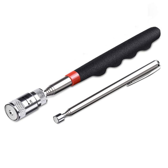 Strong Magnetic Telescoping Pick-up Tool Kit, 360 Swivel Inspection Mirror, Flexible Flashlight Magnet Pick Up Tool