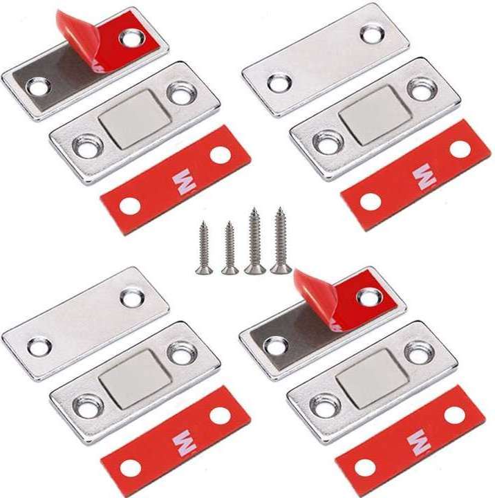 Magnetic Cabinet Door Holder Catch Stainless Steel Cabinet Door Magnets for Cupboard Closet Closures Cabinet Door Drawer Latch