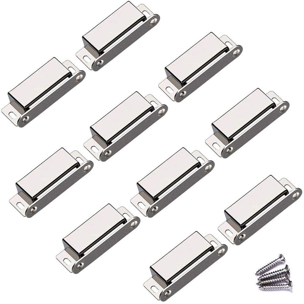 Cabinet Door Magnets 4 Pack Magnetic Door Catch Stainless Steel Drawer Magnet Catch for Sliding Door Closure