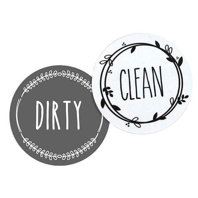 Dishwasher Magnet Clean Dirty Sign - Strongest Magnet Double Sided Flip - Kitchen Flip Magnet home decor