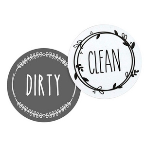 Dishwasher Magnet Clean Dirty Sign - Strongest Magnet Double Sided Flip - Kitchen Flip Magnet home decor