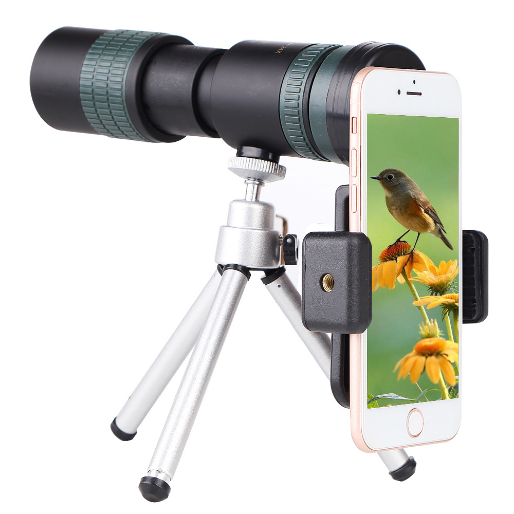 High Quality 8-24x30 Zoom Monocular for Smartphone  Powerful Foldable Telescope BAK4 Retractable Hunting Optics Long Range