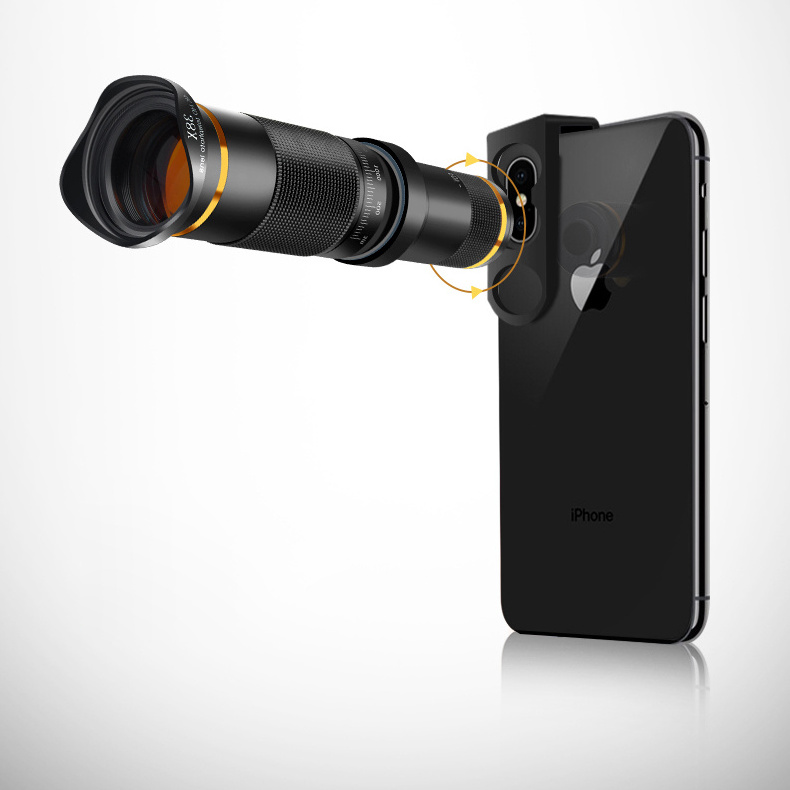 Universal 4K HD 38x zoom mobile phone telescope lens telephoto external smartphone camera lens