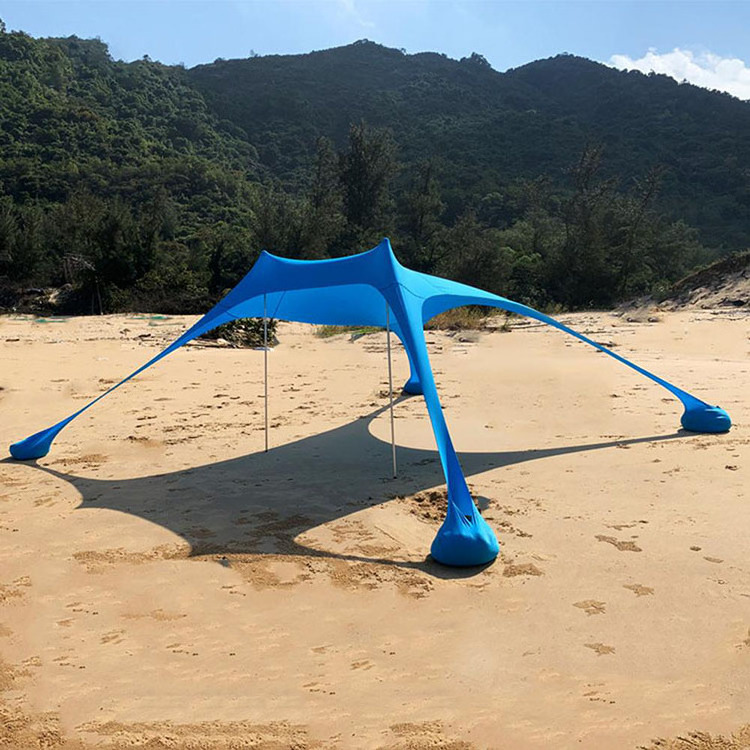 Large Family Canopy For Outdoor Fishing Camping Beach Sunshade Awning Set Portable Sun Shade Tent With Sandbag