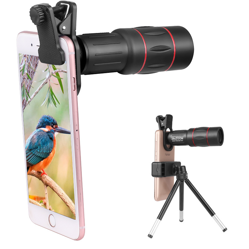 18x25 Monocular Telescope Long distance shooting universal mobile phone external lens is suitable for watching concerts