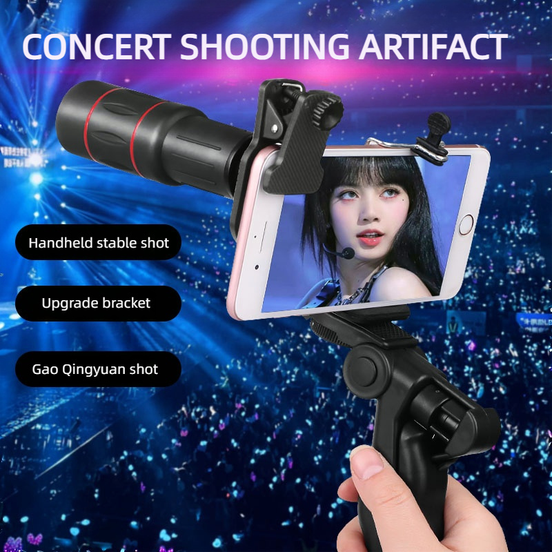 18x25 Monocular Telescope Long distance shooting universal mobile phone external lens is suitable for watching concerts