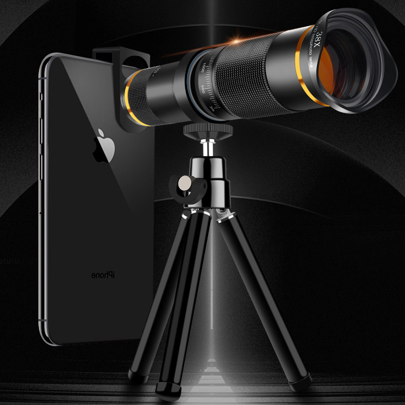 Universal 4K HD 38x zoom mobile phone telescope lens telephoto external smartphone camera lens