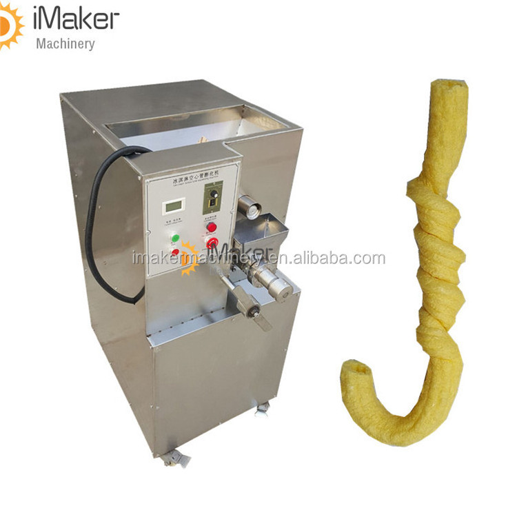 Hot 15-25kg/h Hollow Corn Puff  sticks Snack Extruder/Ice Cream Cone Bulking puffed corn stick making Machine