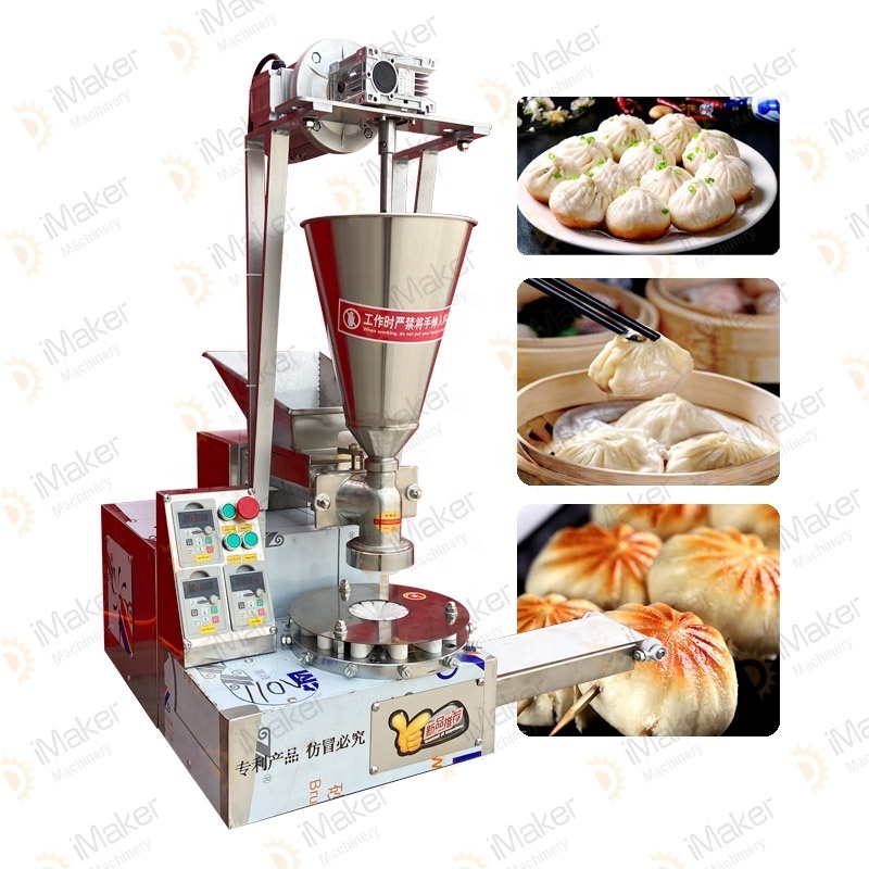 Semi-automatic 304 Stainless Steel Momo Making Machine Siopao Bun Baozi Soup Steamed Stuffed Bun Making Machine