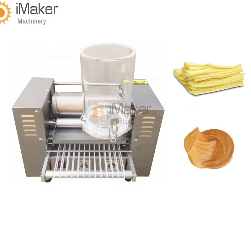 Automatic Egg Mexican Thin Cake Roll Bake Machine NEW  Durian Mille Crepe Cake Make Machine