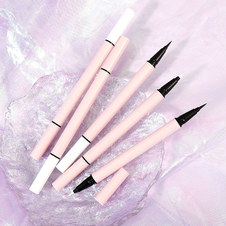 Private Label Eye Cosmetic Makeup 24 Hours Long Lasting Double Ended Adhesive Eyeliner Glue Pen