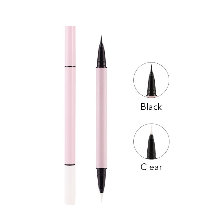 Private Label Eye Cosmetic Makeup 24 Hours Long Lasting Double Ended Adhesive Eyeliner Glue Pen