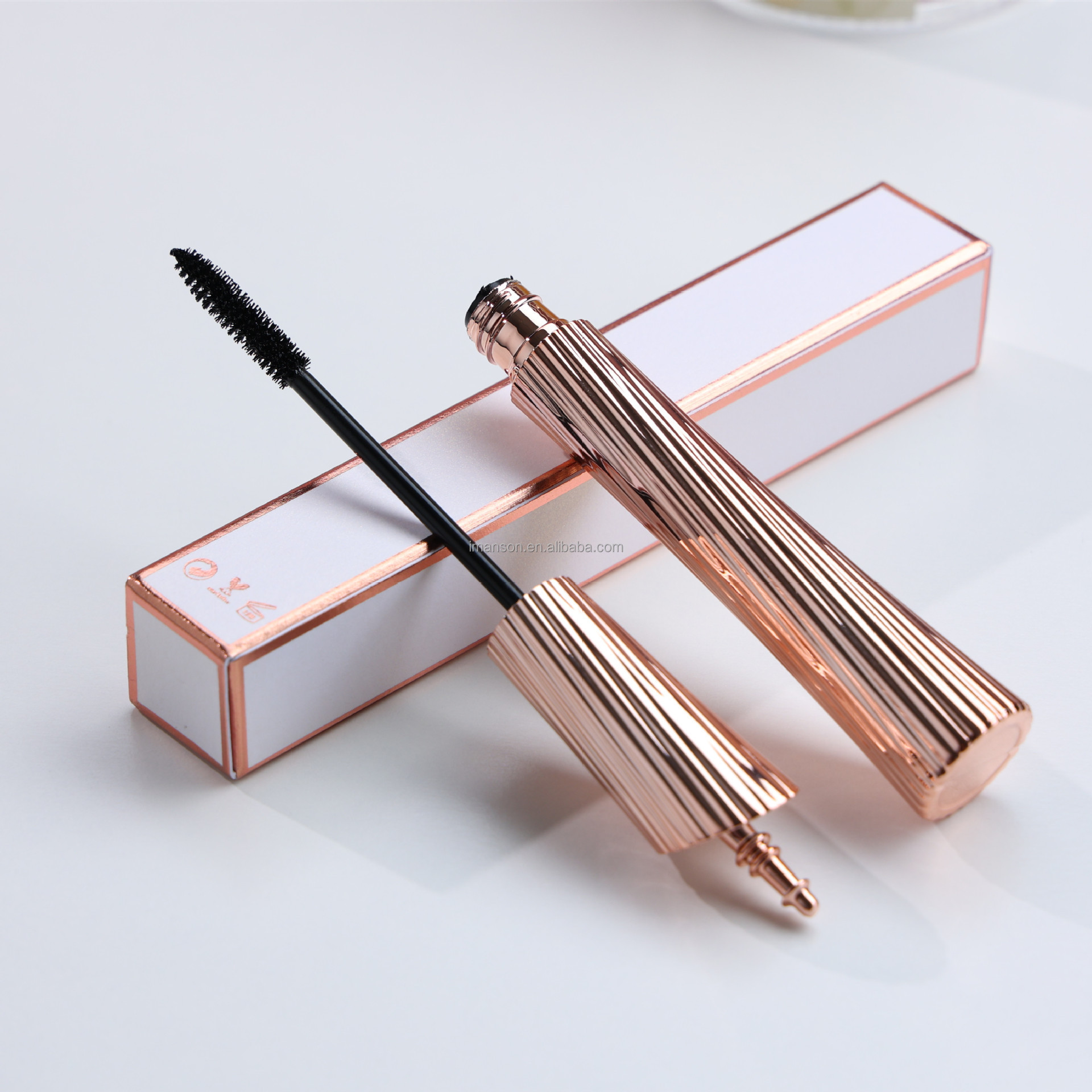 Hot Selling Vegan Mascara Products New Makeup Eye lash Black waterproof 4D Rose Gold Mascara