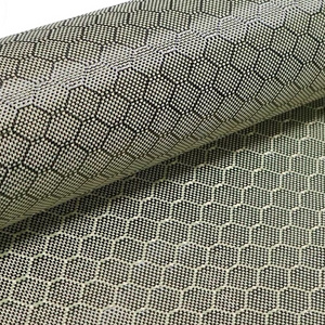 glossy 3K honeycomb Aramid fiber carbon fiber fabric cloth rolls sale for Fishing rods carbon fiber snowboard helmet