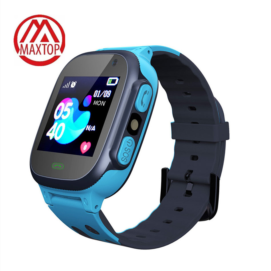 Maxtop Alarm Waterproof Phone Call Wrist Kids Smart Watch Voice Recorder 4G SIM Card Smart Watch Kids Phone Watch