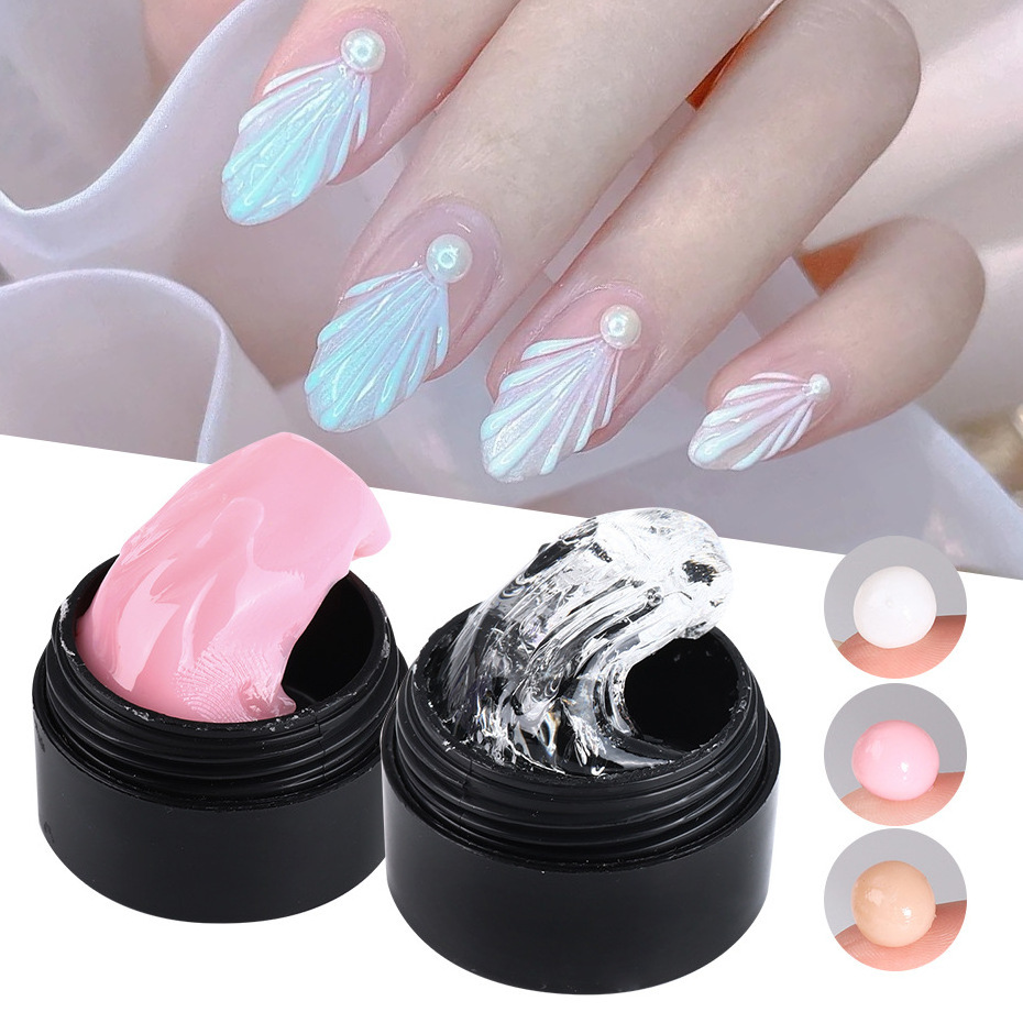 press on nails nail glue builder gel for nails builder gel clear glue solid Semi-solid glue UV light Degumming 5ml/bottle