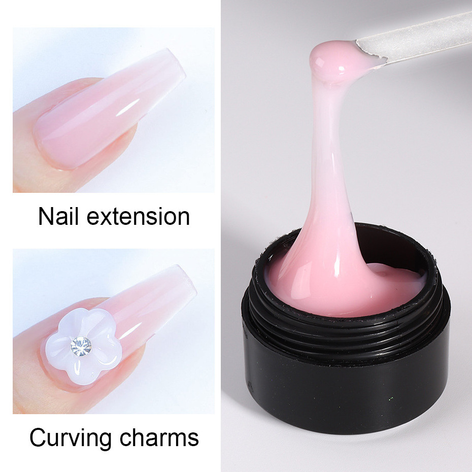 press on nails nail glue builder gel for nails builder gel clear glue solid Semi-solid glue UV light Degumming 5ml/bottle