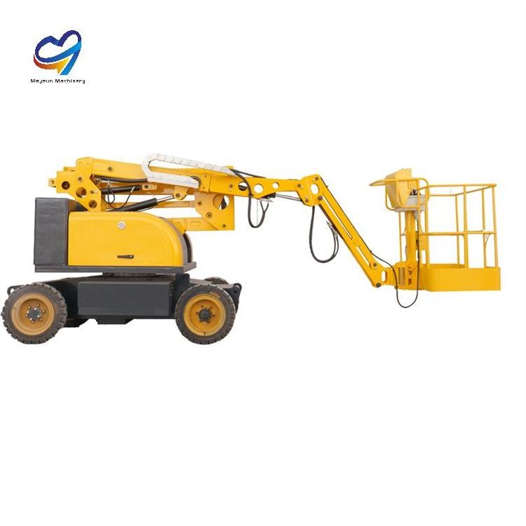 articulating mini used aerial platform work cherry picker behind with tracked tow small tables tire solid self boom lift