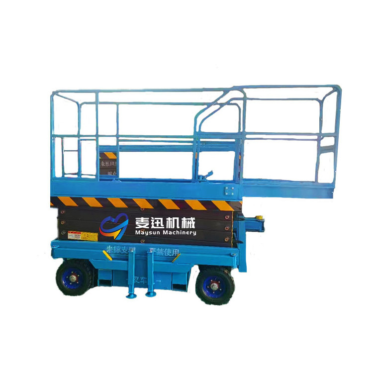 self propelled electric mini hydraulic tracked scissor lift platform 10m price table rough terrain electric scissor lift