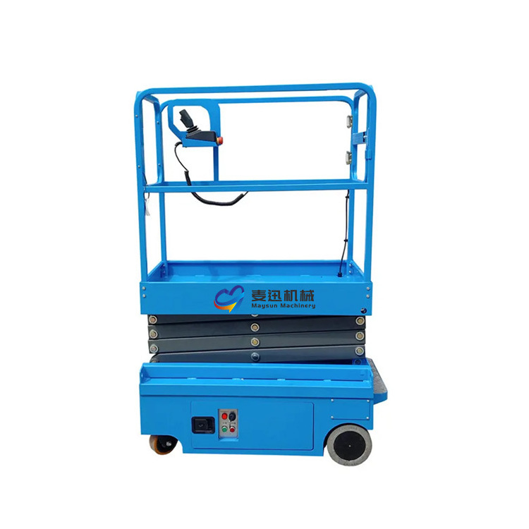 High Quality Low Price Standardized Four Wheel Self-Propelled Scissor Lift Platform One Man Lift For Household And Factory