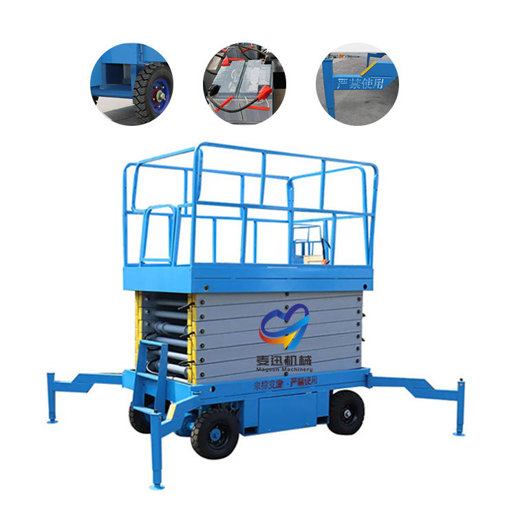 Multifunctional Crawler Scissor Lift Hydraulic Outrigger Crawler Scissor Lift Selfpropelled Mobile Lifting Platform