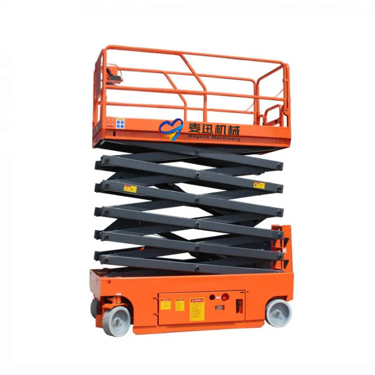 High Quality Low Price Standardized Four Wheel Self-Propelled Scissor Lift Platform One Man Lift For Household And Factory