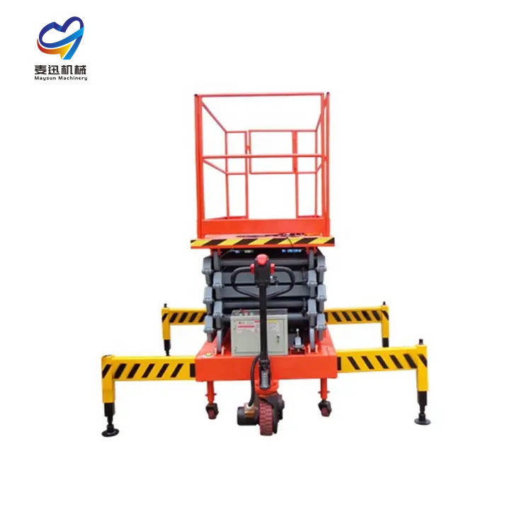 Manual Hydraulic Fixed Pallet Scissor Motor Scaffolding Man Tracked Lifting Platform Mechanical Cargo Lift Table Elevator Lifter