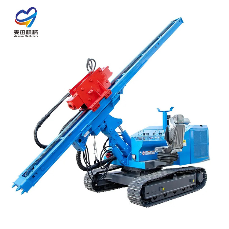 Gas Powered Fence Pile Driver Handheld Guardrail Gasoline petrol Post Driver mini excavator pile driver