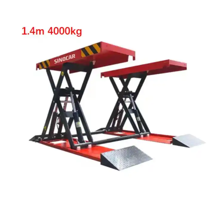 CE custom car lifting Machine 1.4m 4 cylinder car scissor lift