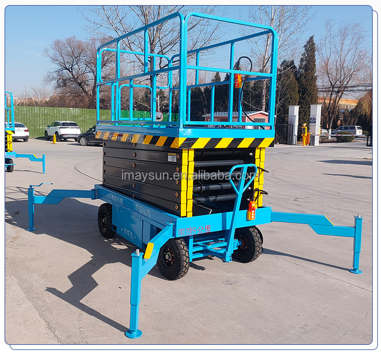 10 m 20 m Aerial Work electric hydraulic platform  desktop elevator  self Mini scissor elevator lift Diesel Tracked Scissor Lift