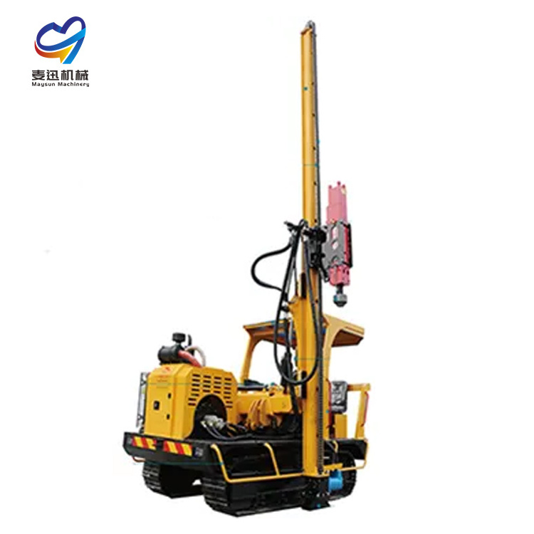 Gas Powered Fence Pile Driver Handheld Guardrail Gasoline petrol Post Driver mini excavator pile driver