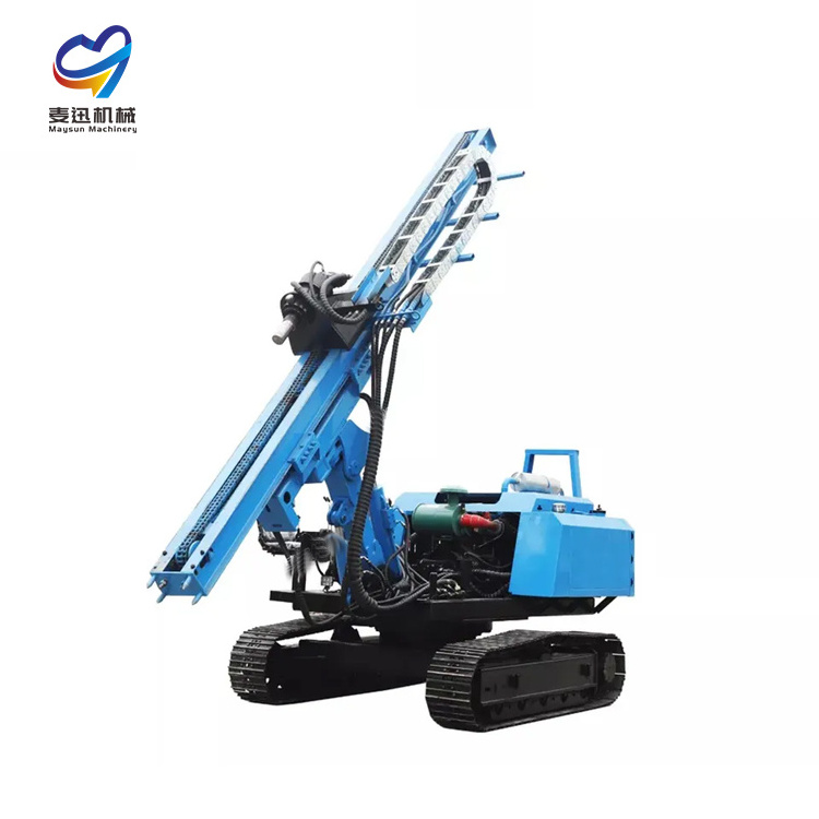 Gas Powered Fence Pile Driver Handheld Guardrail Gasoline petrol Post Driver mini excavator pile driver