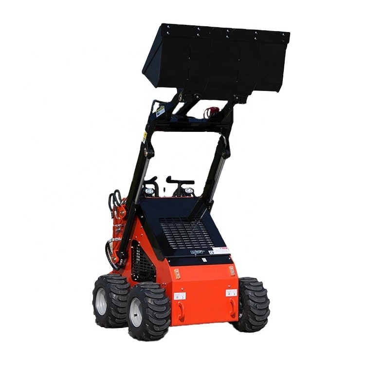 Small Skid Steer Loader Wheeled Mini Customizable Mini Wheel Loader Diesel Log Loader Grapple