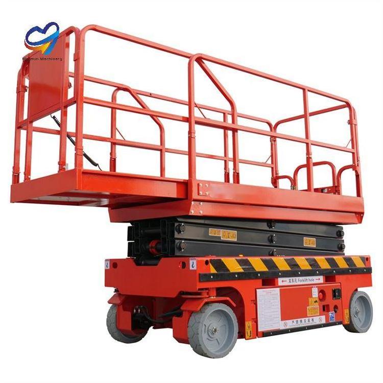 4 meters 6m 8m 15m Mobile Hydraulic Battery Trailer Electric Scissor Lift Table Lift Table Platform Lift Scissor 10m