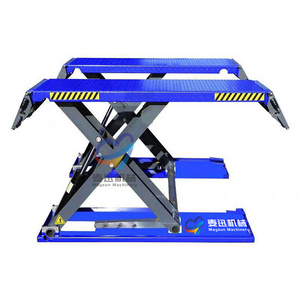 1.4m 4ton mid-rise automotive car scissor lift with portable moving kit garage equipment Car Scissor Lift