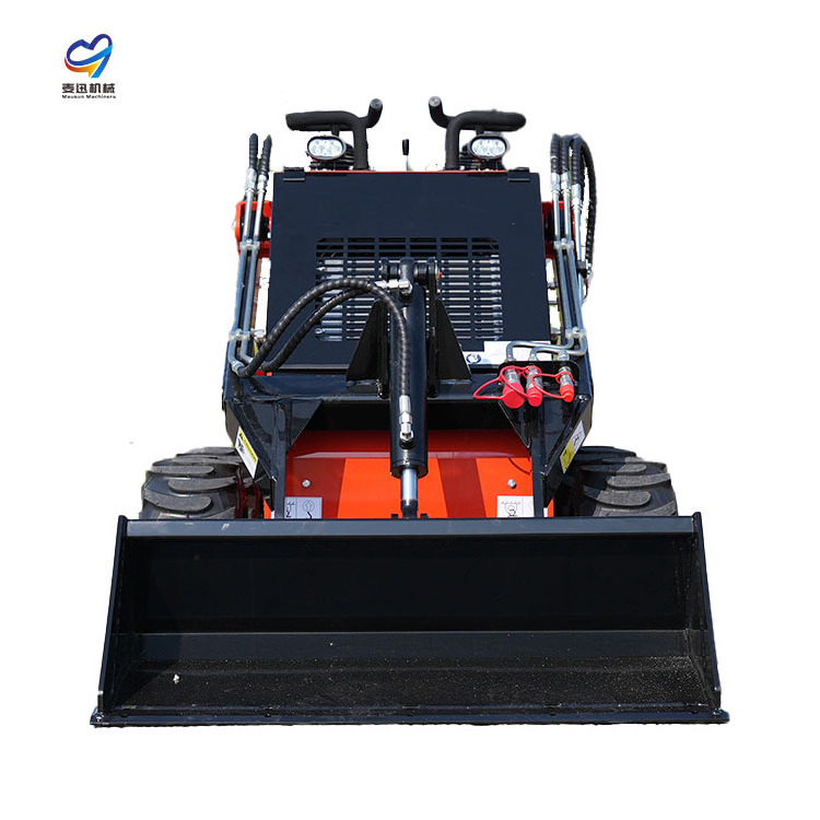 Small Skid Steer Loader Wheeled Mini Customizable Mini Wheel Loader Diesel Log Loader Grapple