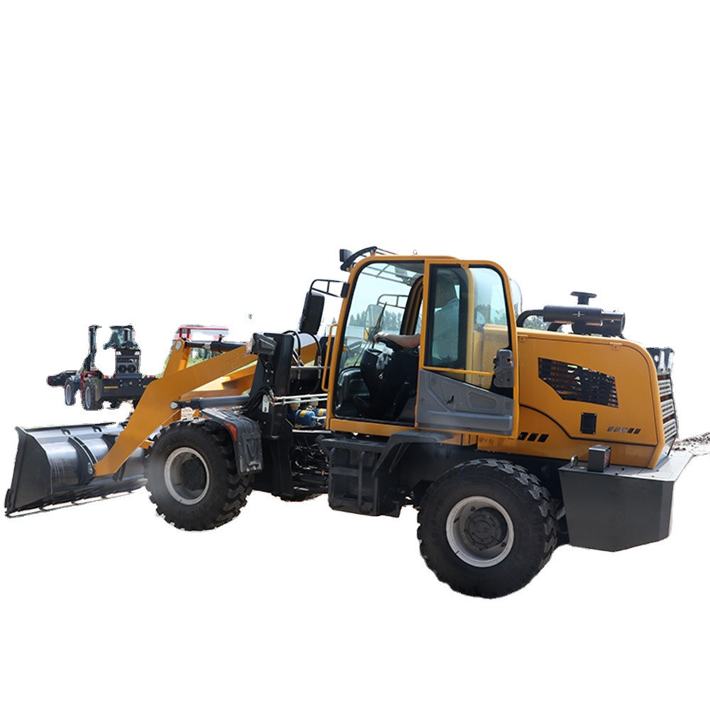 Skid Steer Loader Solid Tires With Rim Full Hydraulic Front Loader Construction Machine Lonking Wheel Loader