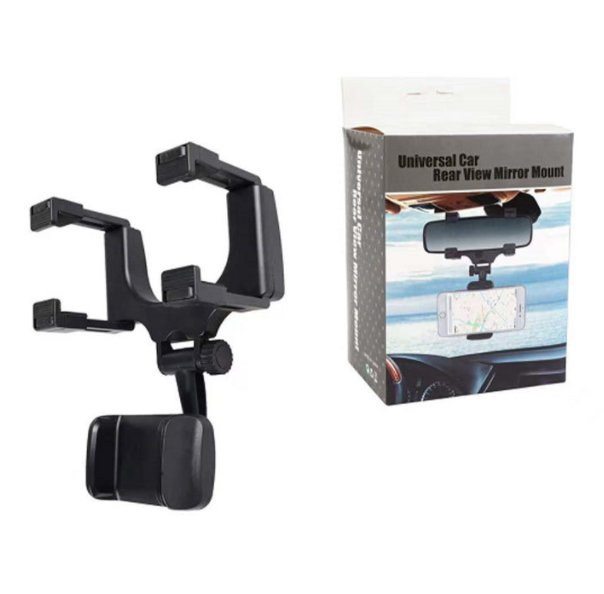 360 degree rotation Car Rearview Mirror phone Mount Holder smartphone Cradle For Cell Phone GPS Navigation