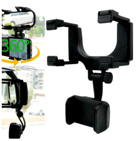 360 degree rotation Car Rearview Mirror phone Mount Holder smartphone Cradle For Cell Phone GPS Navigation