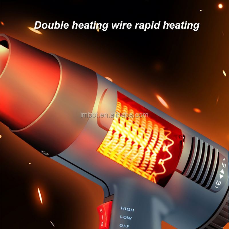 IMBOT Digital Display Rear Cover Temperature Regulation Electric Hot Air Blower Heat Gun For Reinforced Edge Banding