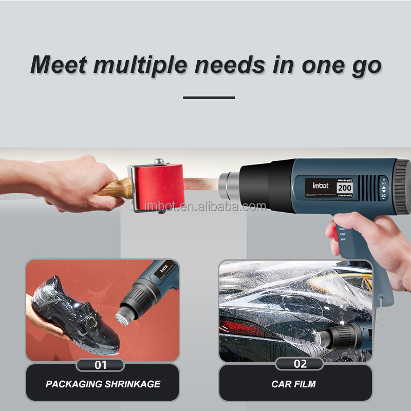 IMBOT 1600W Digital display Temperature Adjustable Hot Air Gun mini electric portable industrial heat gun