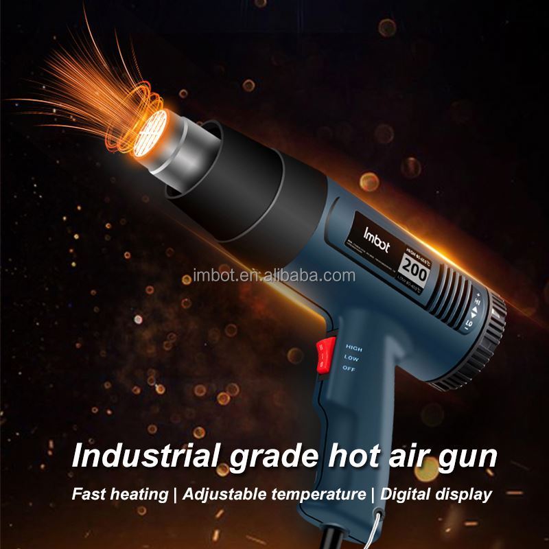 IMBOT Digital Display Rear Cover Temperature Regulation Electric Hot Air Blower Heat Gun For Reinforced Edge Banding