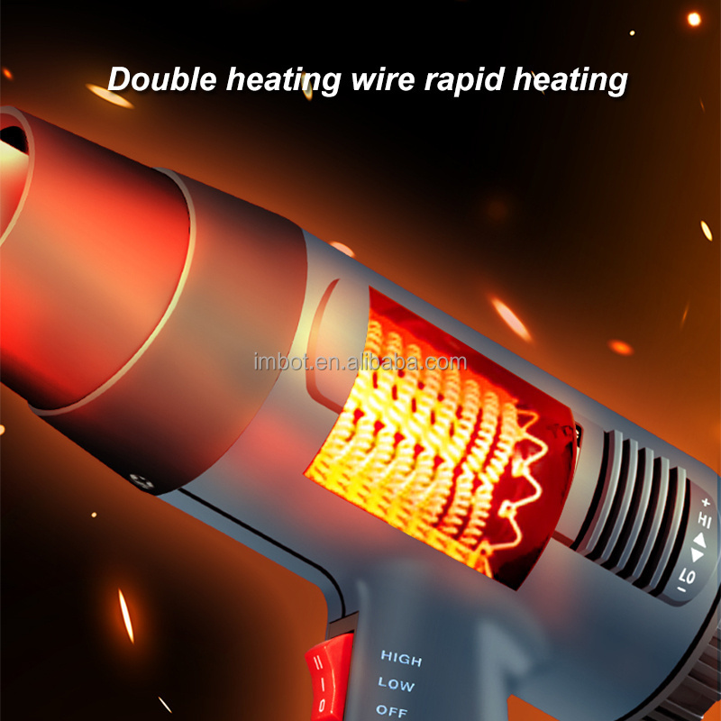 IMBOT Rear cover temperature regulation Electric Hot Air Blower heat Gun for Reinforced edge banding