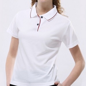 Custom made plain top quality golf women's sleeveless customize polyester polo shirt