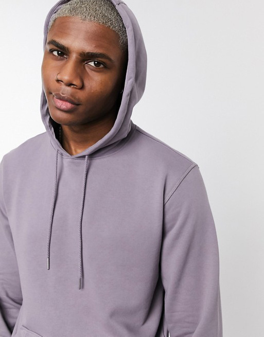 OEM Service Sportswear Hoodie Plain purple Tracksuits For Men